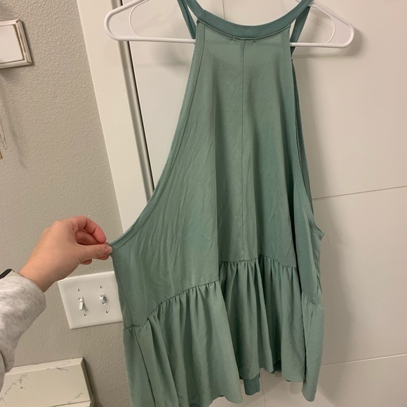 Kimchi‎ Blue Smocked Teal Tank Top Blue Green - Picture 3 of 5